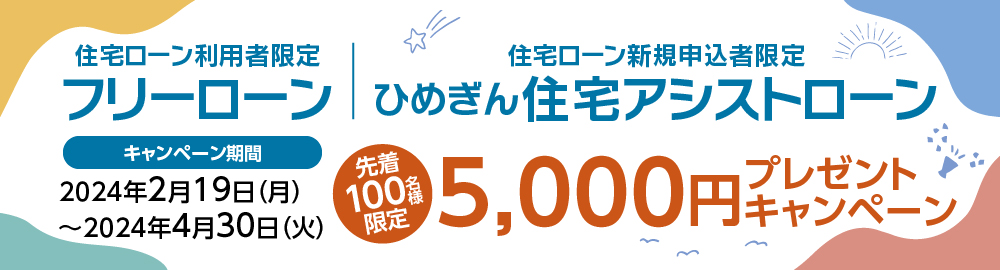 フリーローン5,000円プレゼントキャンペーン