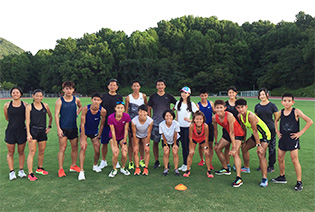 台湾オリンピック候補選手団との合同練習