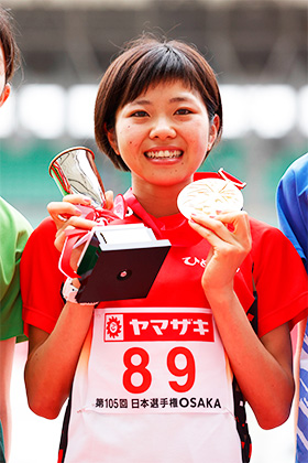 女子陸上部山中柚乃選手が「令和2年度オリンピック強化指定選手」に認定されました！