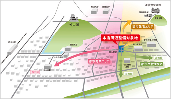 ひめぎん本店周辺整備プロジェクトを開始します！